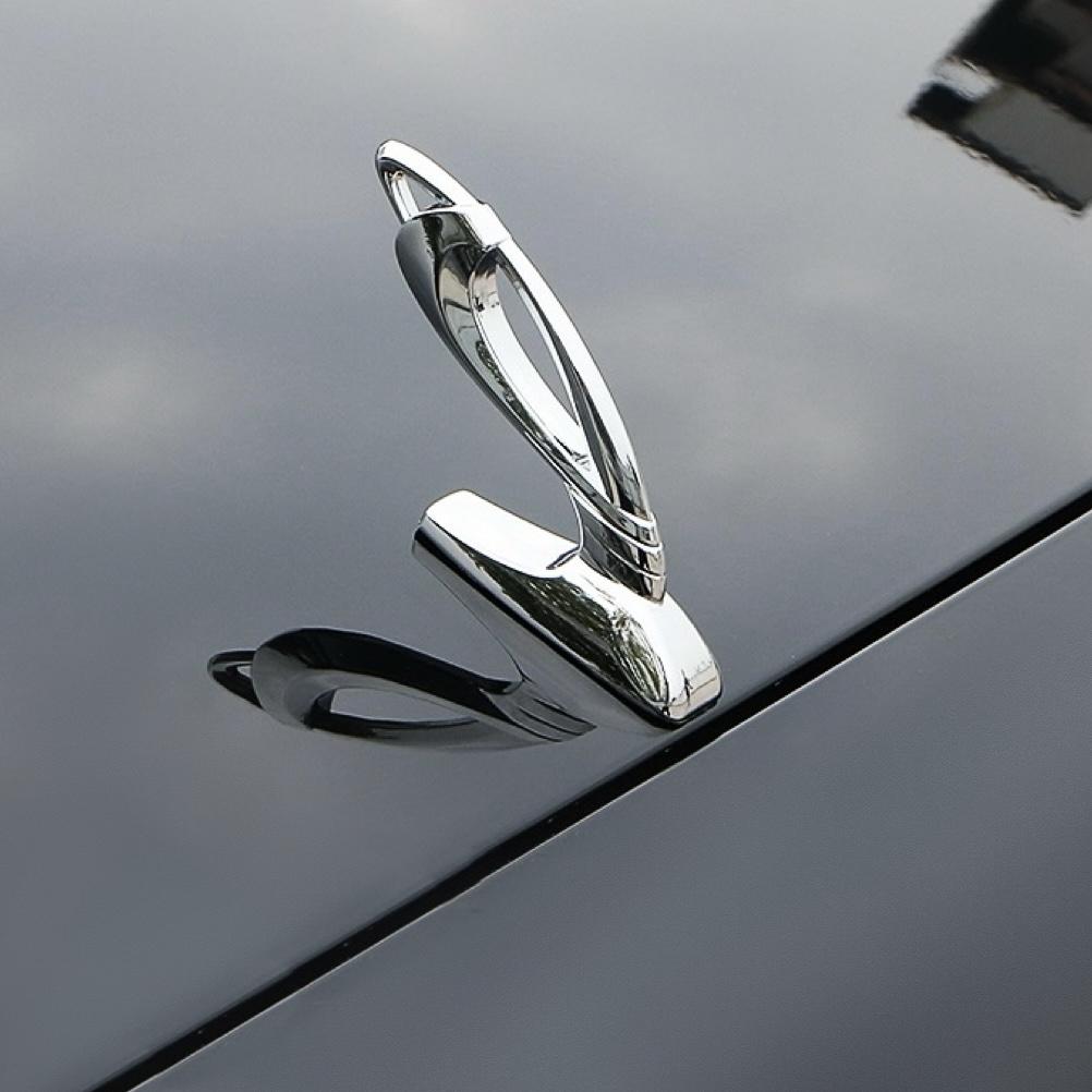 vip vertical logo for general automotive engine hood labeling, metal body, engine hood labeling, personalized modification and d серебряный