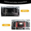 For Ford F150 2015-20 Central Control Navigation GPS Panel Trim Frame Red Carbon