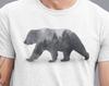 Nature Bear T Shirt Men, Double Exposure Bear, Papa Bear Shirt, Nature TShirt, Mens Graphic Tee, Screen Print Unisex T-Shirt, Boyfriend Gift