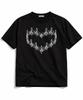 NP STUDIO Heart Music Oversized Short Sleeve T-Shirt [ Black ]