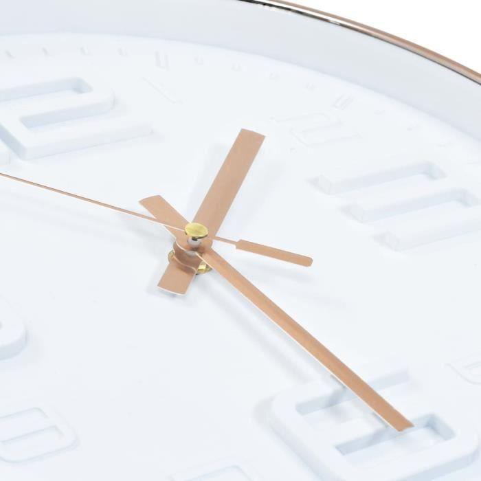 VidaXL Horloge murale avec aspect de cuivre 30,5 cm