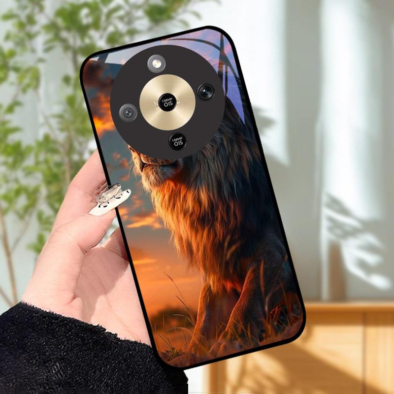 For Honor X9d MTN-NX1 Case Cool Fashion Painted Cover Tempered Glass Phone Cases For Honor X9 D HonorX9d 5G Cover Shell Fundas