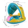 Baby Pool Float with Canopy Inflatable Swim Ring Cute Floaties with Seats and Handle Pool Floats Toys Party Supplies