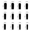 Puntas de Uñas Stiletto Pegamento para Uñas Postizas Palillo para Uñas Uñas Adhesivas Uñas a Presión Uña Artificial Falsa para Regalos de Mujeres y Niñas