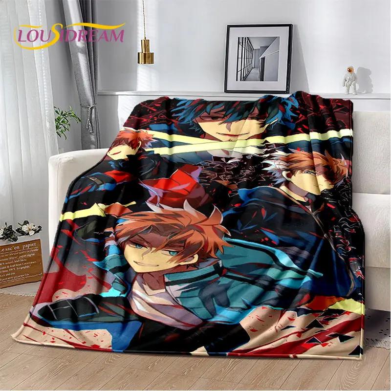 World Trigger Anime Kreskówka Miękki Pluszowy Koc, Koc Flanelowy Koc Narzuta na Salon Sypialnię Łóżko Sofa Piknik Cove Dzieci