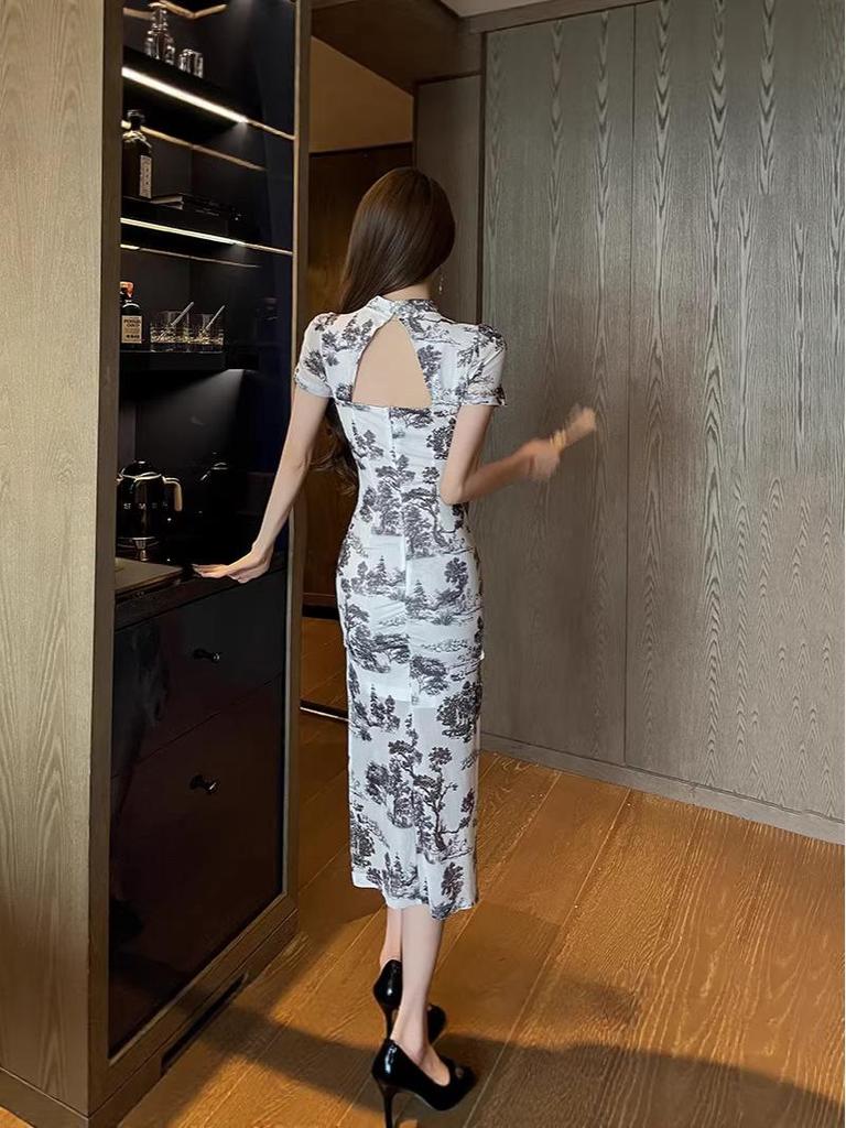 Elegant Summer Slimming Qipao - New China Style