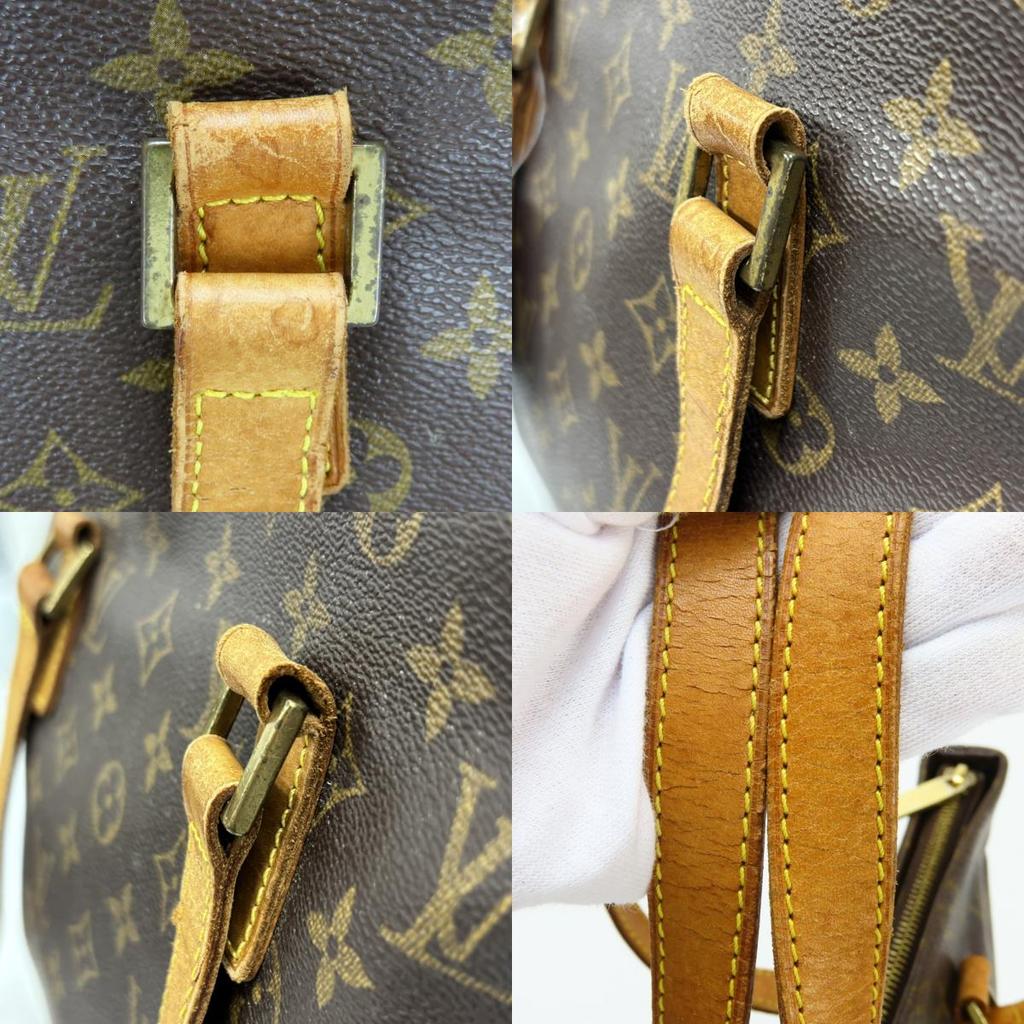 Used LOUIS VUITTON Tote Bag Hippo piano M51148 Monogram/Nume leather Brown Popular
