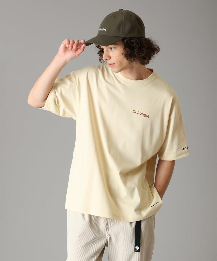 Lake To Avenue Graphic Short Sleeve PG2040 Glove Yellow River Size L [Columbia] T-Shirt