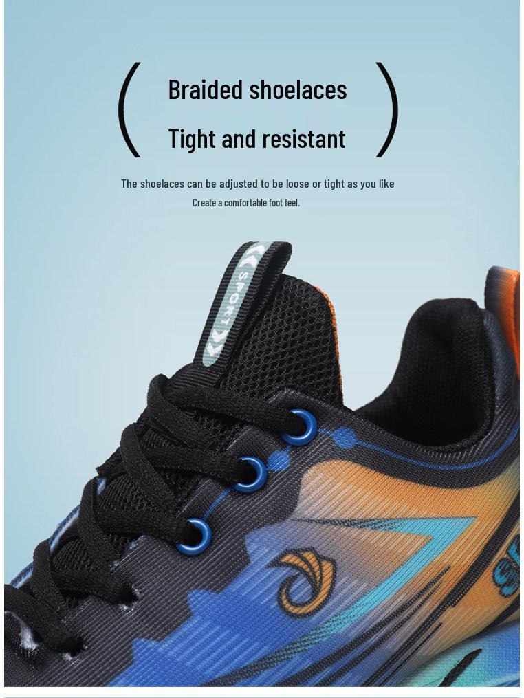 Men's Plus Size Shock-Absorbing Running Shoes - Fashionable Autumn/Winter Casual Sports Footwear