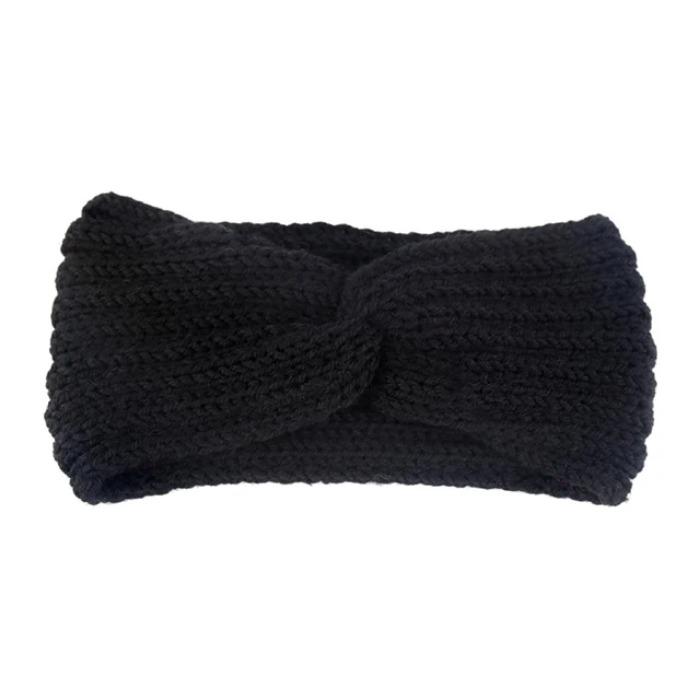 Winter Ear Warmer Headband Women Fashion Elastic Wool Knitted Headband Head Wrap Hairband Girls Elegant Hair Band Accessories