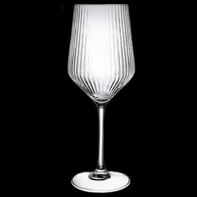 Vintage Ribbed Wine Glasses