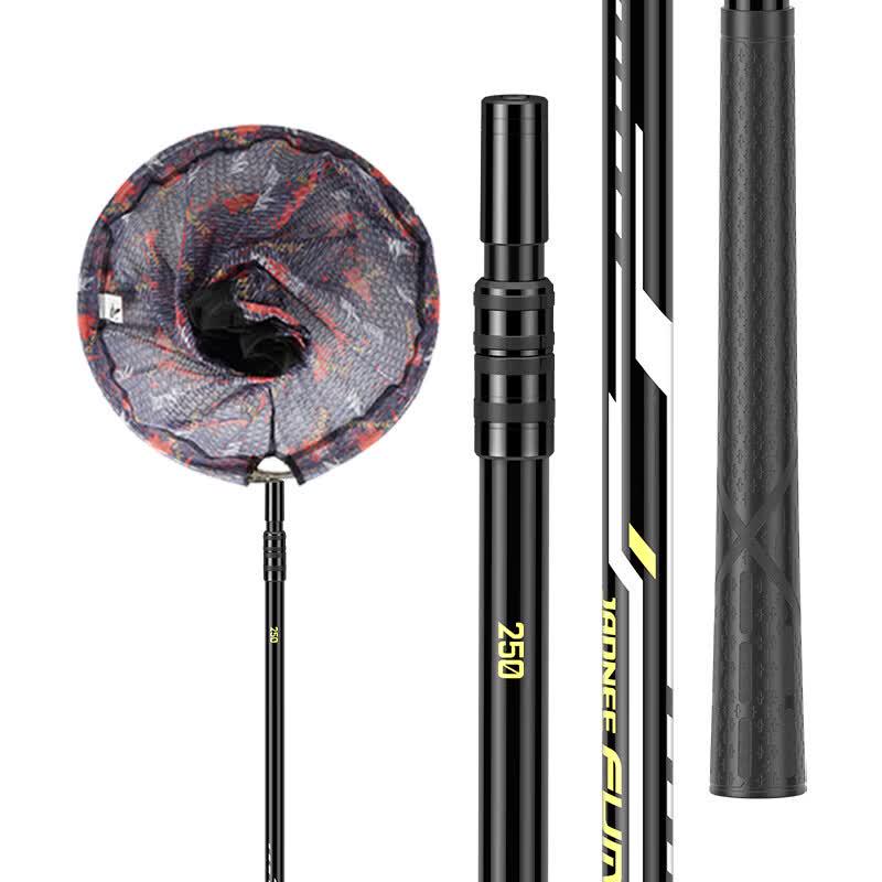 Lightweight Telescopic Fishing Rod with Net Head
