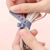 5Pcs Cable Finishing Tape and Storage Box - Cable Management Cable Tie, for Desktop Clean Office Cable Tape, Data Cable Storage Tape