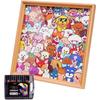 Color Your Own Jigsaw Puzzles for Kids | Coloring Dog Picture Frame,Cute Table Decor Puzzle,for Boys Girls Animal Lovers Collectors