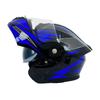Cross-country Full Helmet Men's Electric Bicycle Motorcycle Four Seasons With Double Lenses Women's Exposed Fashion