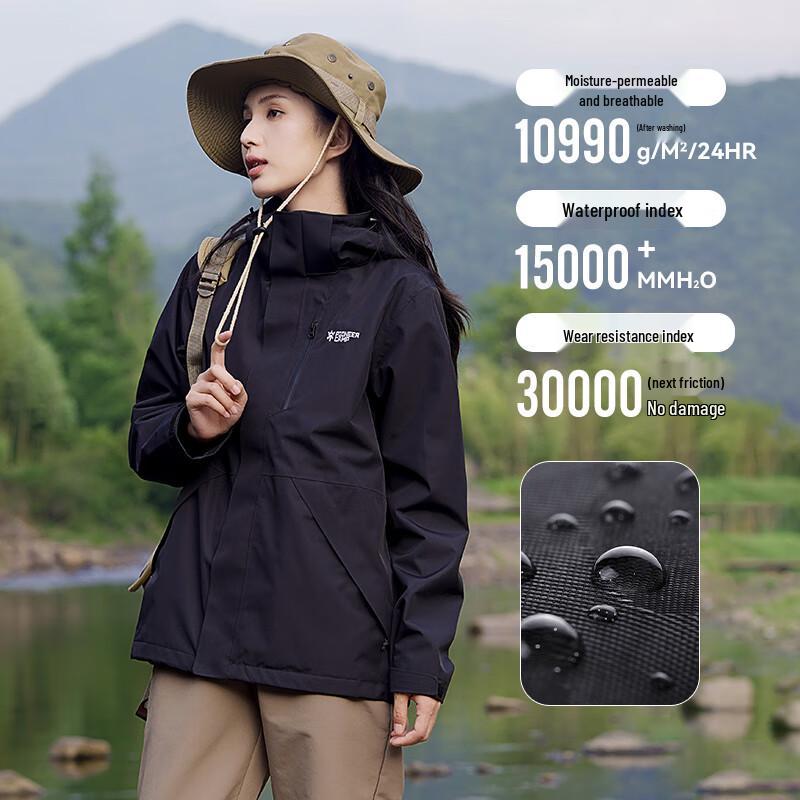 Tuoluzhe Women's Waterproof Windproof Outdoor Shell Jacket