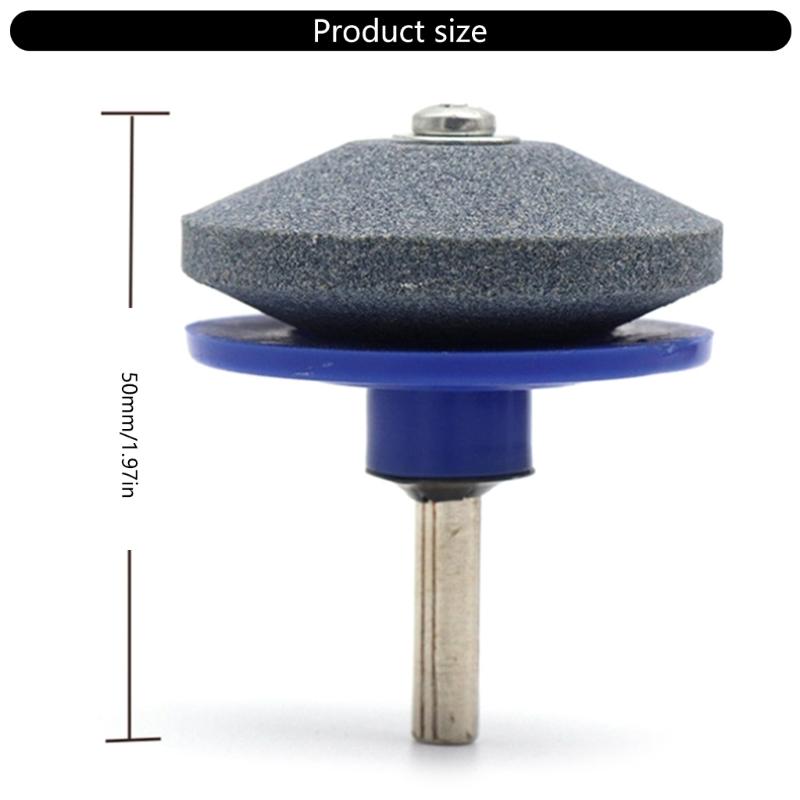 4Pcs Portable Lawn Mower Sharpener Garden Tool Electric Drill Bit Sharpener Multifunctional Stone Maintenance