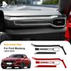 For Ford Mustang GT Dark Horse EcoBoost 2024 2025 2026 LHD RHD Real Soft Carbon Fiber Sticker Car Center Console AC Outlet Trim