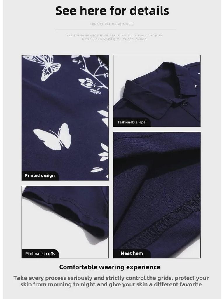 2023 Women's Summer Loose Cotton Lapel T-Shirt with Short Sleeves for Middle-Aged Women