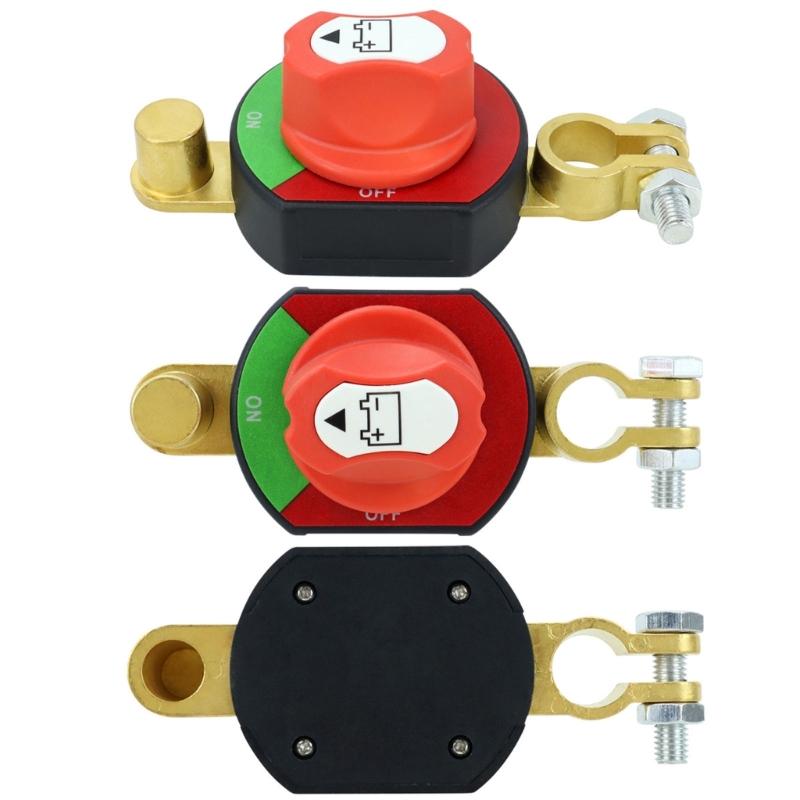 High Conductivity Brass Battery Disconnect Switches For Car Campers Easy Installation Top Post Battery Isolator Switches