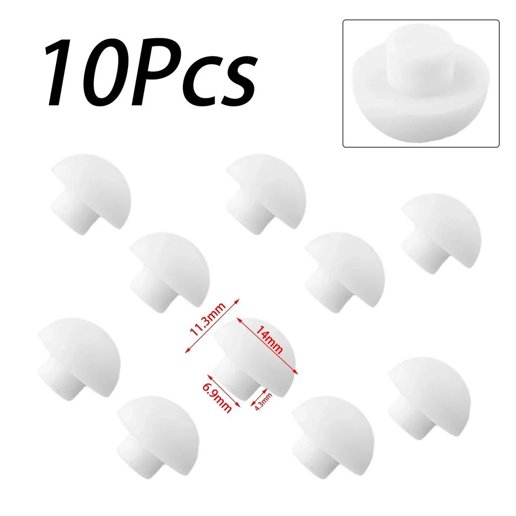 10 Pcs Toilet Seat Buffer Toilet Seats Bumpers Seat Top Cover Cushion Stopper White Bathroom Accessories Gaskets