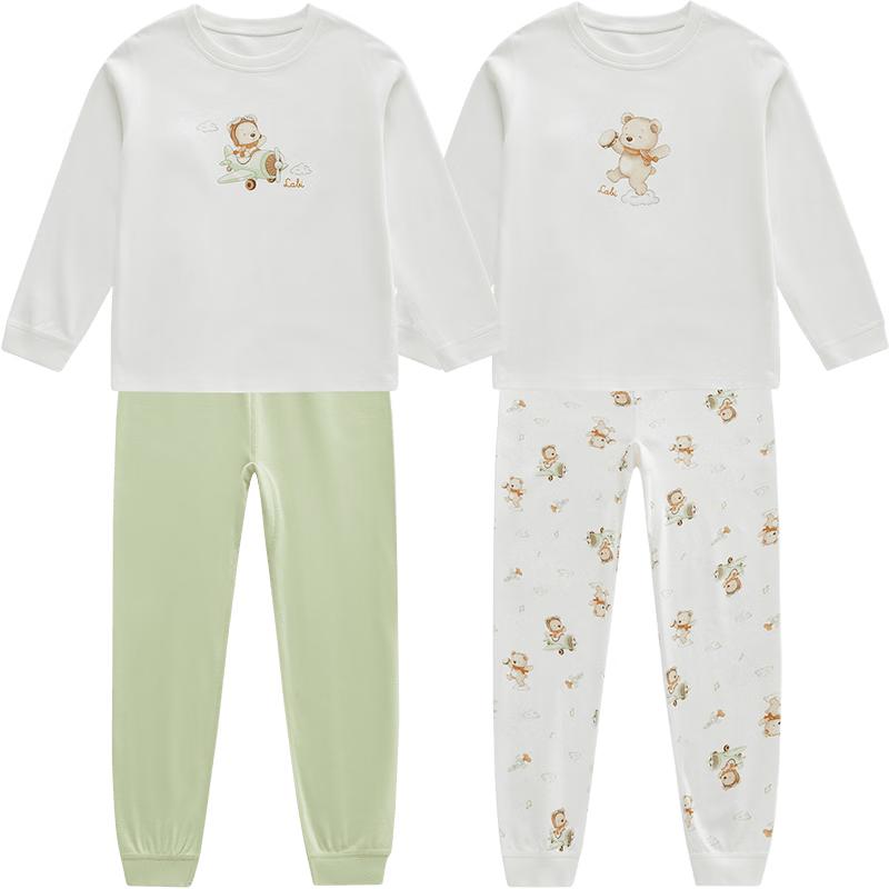 Rabby Kids' 100% Cotton Thermal Underwear Set