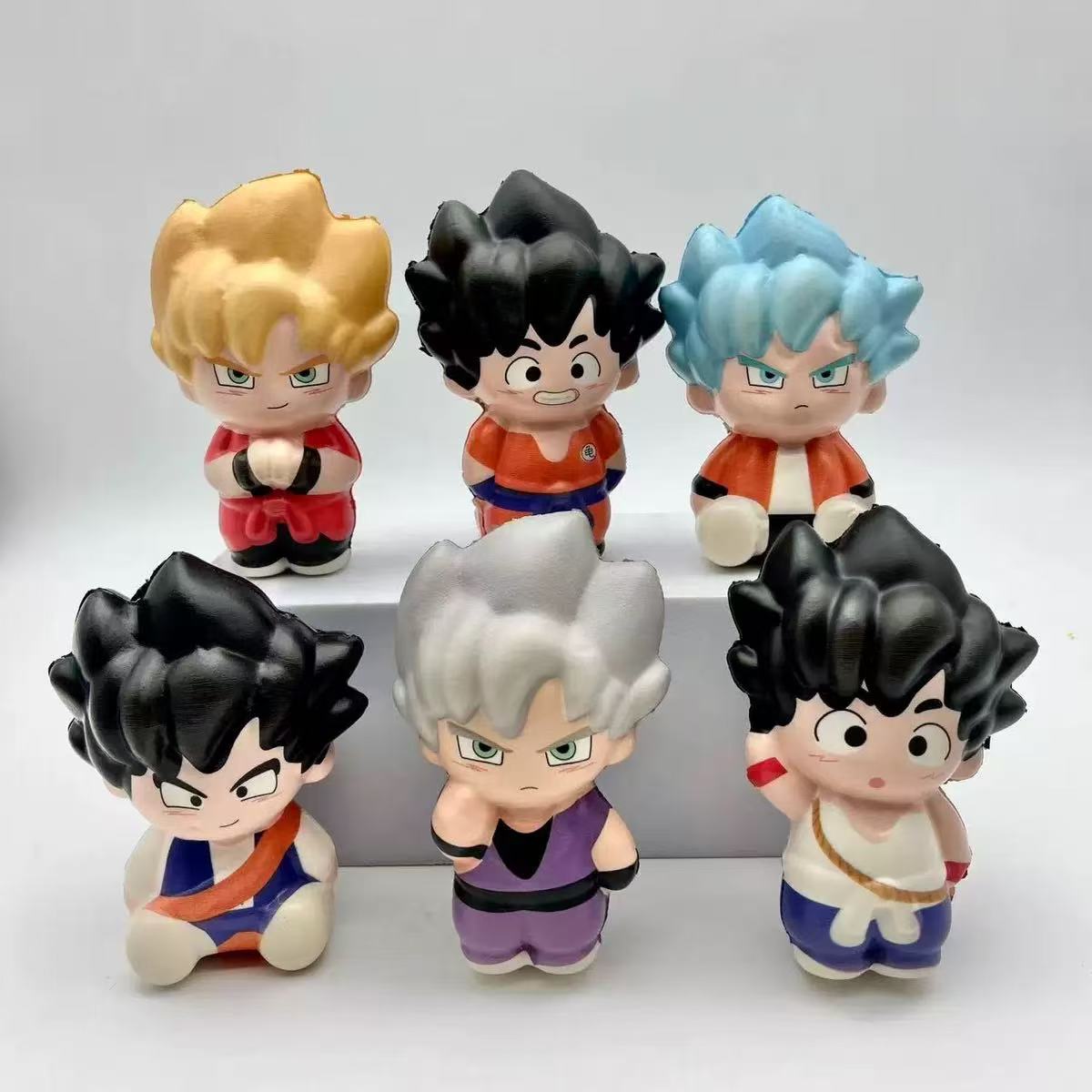 Random  Z Goku Squishy Mochi Toy Decompression Toy Slow Rebound Decompression Gadget Ornament Gift