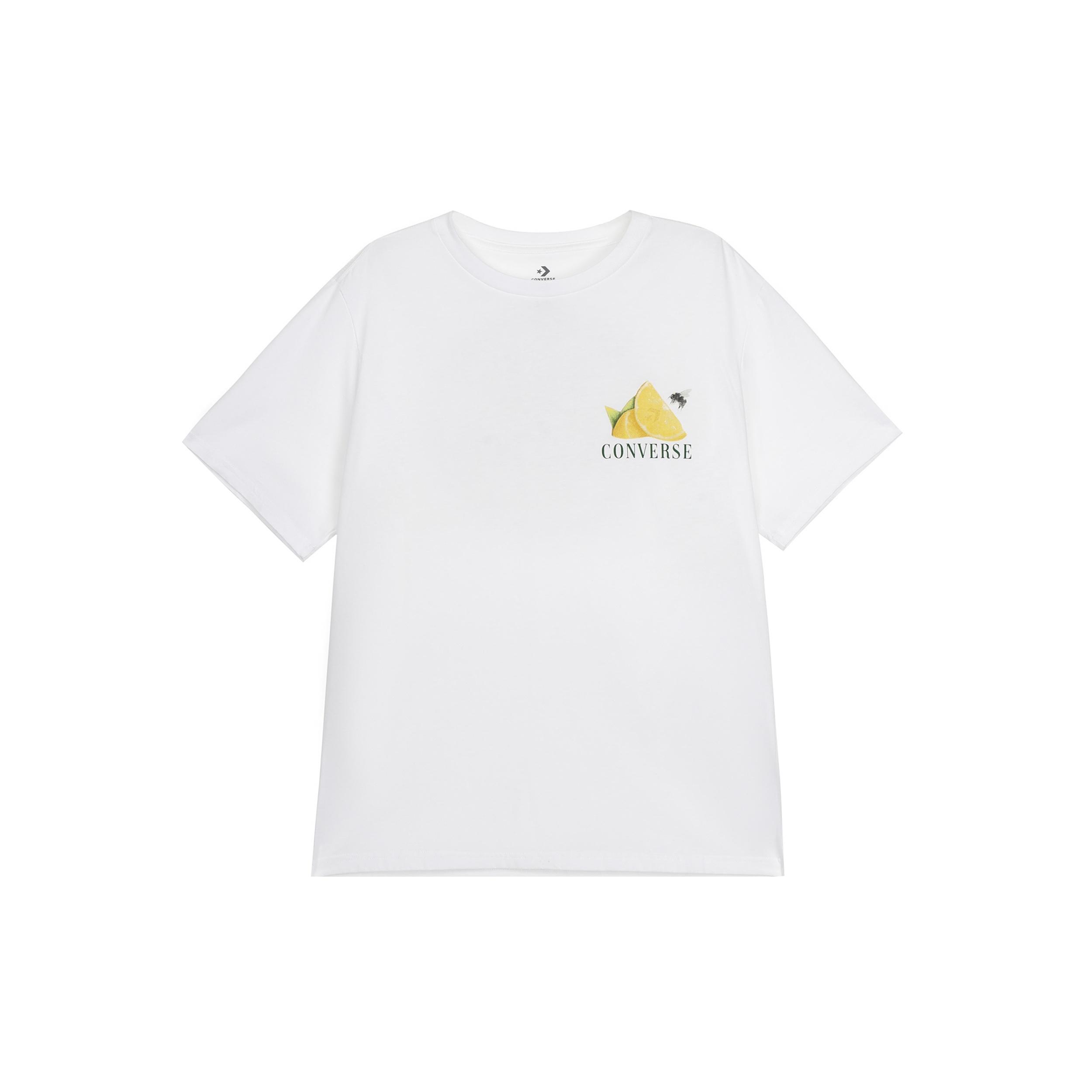Converse Fresh Lemon Tee Asia Sizing  White  Men s 10023993-A03 M