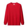 Unisex Oversized Cotton Blend Long Sleeve Pullover Hoodie Solid Color Casual Sweatshirt Winter