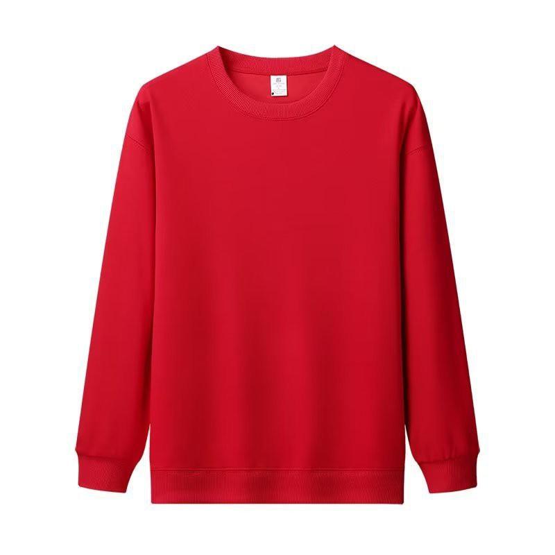 Unisex Oversized Cotton Blend Long Sleeve Pullover Hoodie Solid Color Casual Sweatshirt Winter