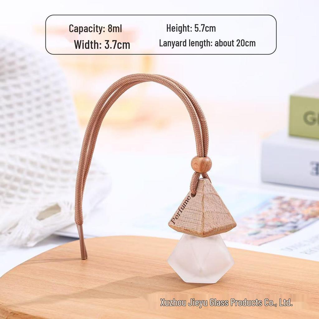 8ml Mini Portable Glass Car Air Freshener & Perfume Decanting Pendant Bottle