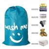 Nylon Laundry Bag Travel Bags Storage Organizer Pouch Hamper Wash Machine Washable Dirty Clothes Drawstring Bag