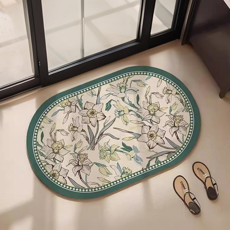 American diatom mud floor mat bathroom mat absorbent foot mat toilet toilet quick drying non-slip door mat carpet dirt-resistant