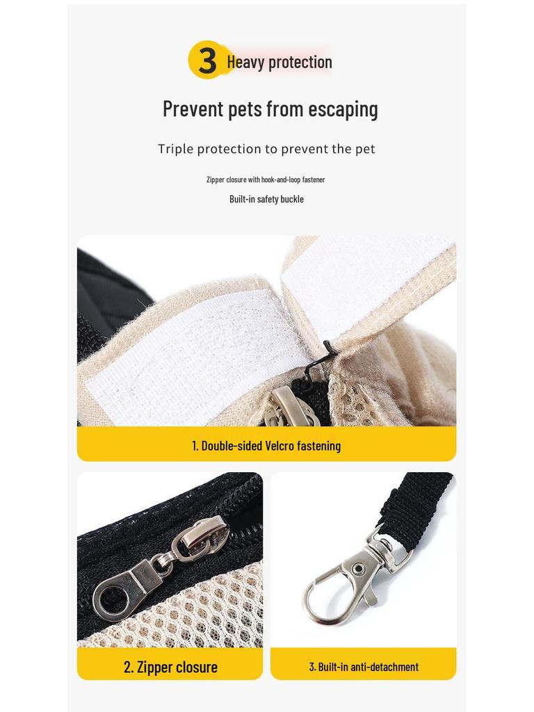 Pustende firebent dobbel skulder kjæledyr reise ryggsekk