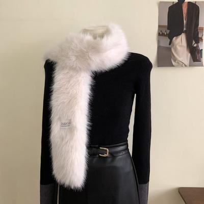 Damen Winter Warm Glänzend Nerz Gestrickter Schal Mode Plüsch Verdickter Schal Damen Decke Einfarbige Schals