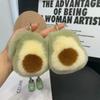 Bunny Avocado Potato Plush keychain Imitation Mink Rex Rabbit Hair Key Bag Plush Pendant Hairball Small Gift