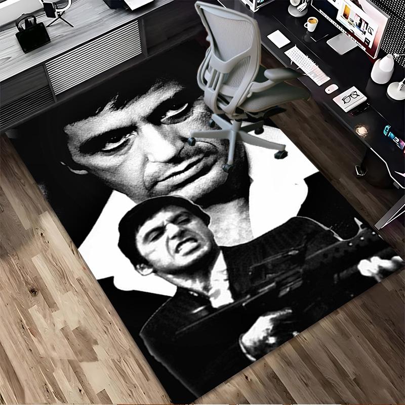 Scarface Saga Living Room Non-Slip Area Rug Soft Carpet for Bedroom Game Playroom Sofa Office Home Decor Doormat Christmas Gift C921165