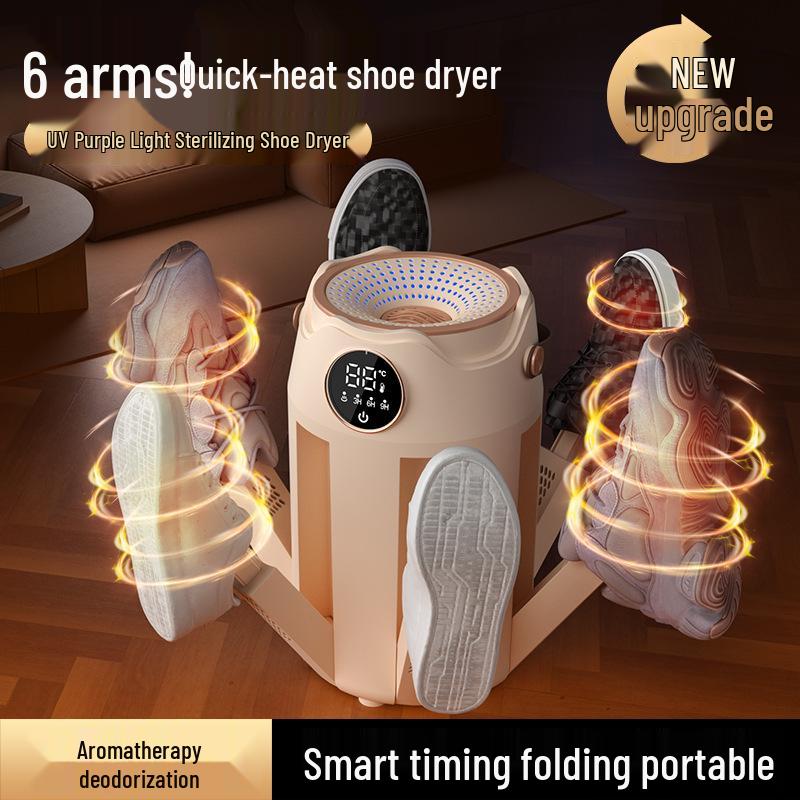 Tragbarer Faltbarer Schuhtrockner: Schnelltrocknend, Zeitgesteuert, Konstante Temperatur, Desodorierend & Sterilisierend.