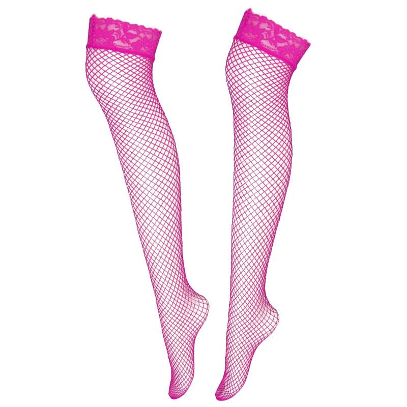 Sexy Fishnet Stockings Women Summer Thin Transparent Mesh Thigh High Stockings Elasticity Over Knee Nylon Stocking