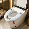 Toilet Seat Upgraded Zipper Design Easy Installation Waterproof Plush Fabric Soft Animal Patterns Elastic Fit Toilet Seat Cover