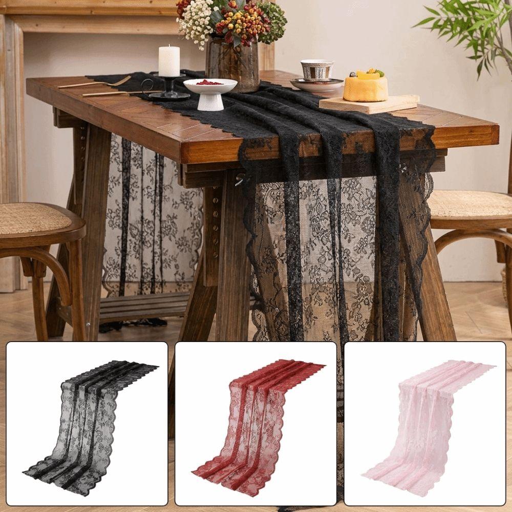 Floral Pattern Lace Table Runner Boho Table Cover New Wedding Table Decor  Wedding Dining Table