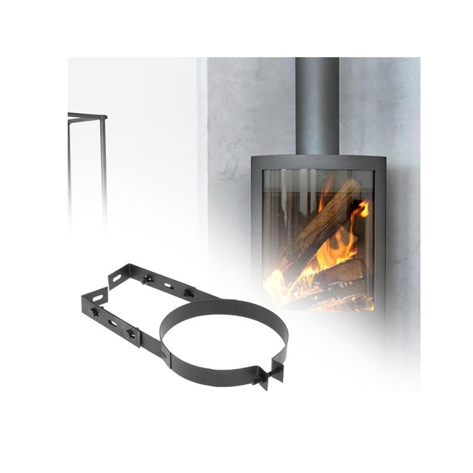 

Chimney Pipe Holder Bracket Flue Liner Clamp Sturdy Adjustable Hanging Fixing Clip Stove Pipe Hanger Portable Accessory Stainless Steel Wall Support one size срібний