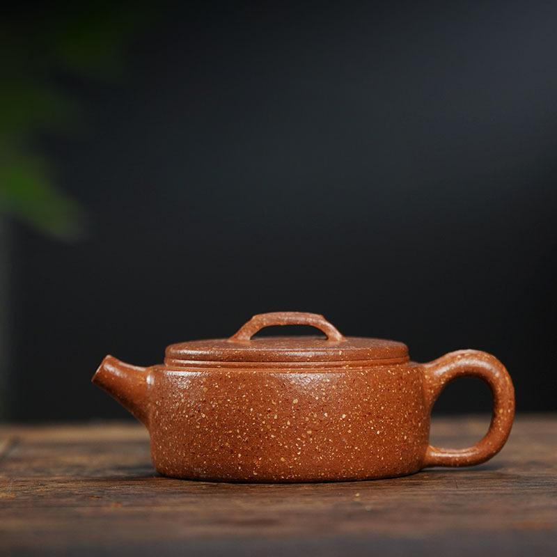 

100ml Retro Yixing Purple Clay Teapot Handmade Large Caliber Pot Raw Ore Five-color Section Mud Kettle With Infuser Zisha Teaset