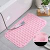 PVC Non-Slip Bath Mat with Suction Cups Shower Bathtub Mat Anti-Fatigue Bathroom Floor Mat Massage Foot Pad