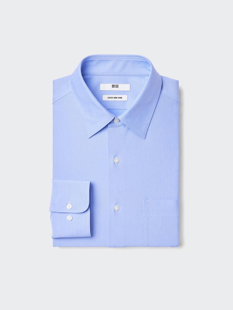 Uniqlo Super Non Iron Jersey Shirt Regular Collar