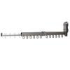 Foldable Folding Drying Rack Aluminum Alloy Suction Cup Window Clothes Rack Space-Saving Rod Clothes Hanger Rod Apartment