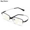 Progressive Men'S Eyeglasses Frame Multifocal Reading Glasses Anti Blue Light Eyewear Near Far Sight Glasse Escuadras De Metal+4