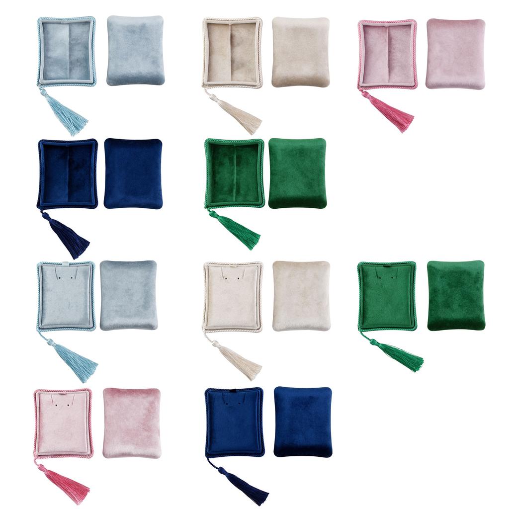 Kompaktowe aksamitne etui na biżuterię Aksamitne etui podróżne na biżuterię Łatwe do przenoszenia Organizery Efektywna organizacja Uchwyt