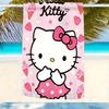 1pc Hello Kitty Beach Towel Single Sided 2D Print Quick Dry Microfiber Towel for Beach Pool Bath Cute Kawaii Aesthetic Vibe