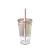 450ML Summer High-value Milk Tea Straw Plastic Cup Transparent Multi-color Thickened Coffee Cup Office Water Cup